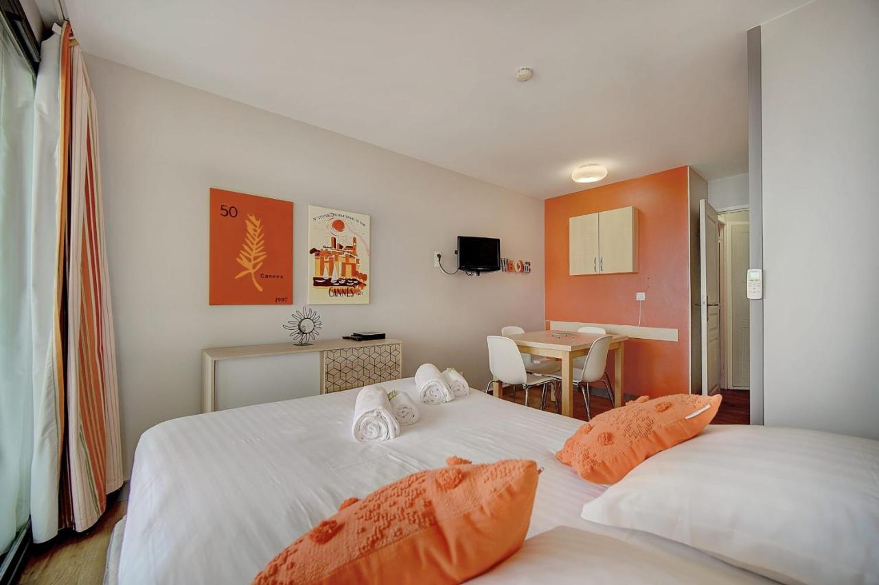 Immogroom - 2 Rooms Sea View - Swimming Pool - Terrace - Parking - Ac Cannes Eksteriør billede