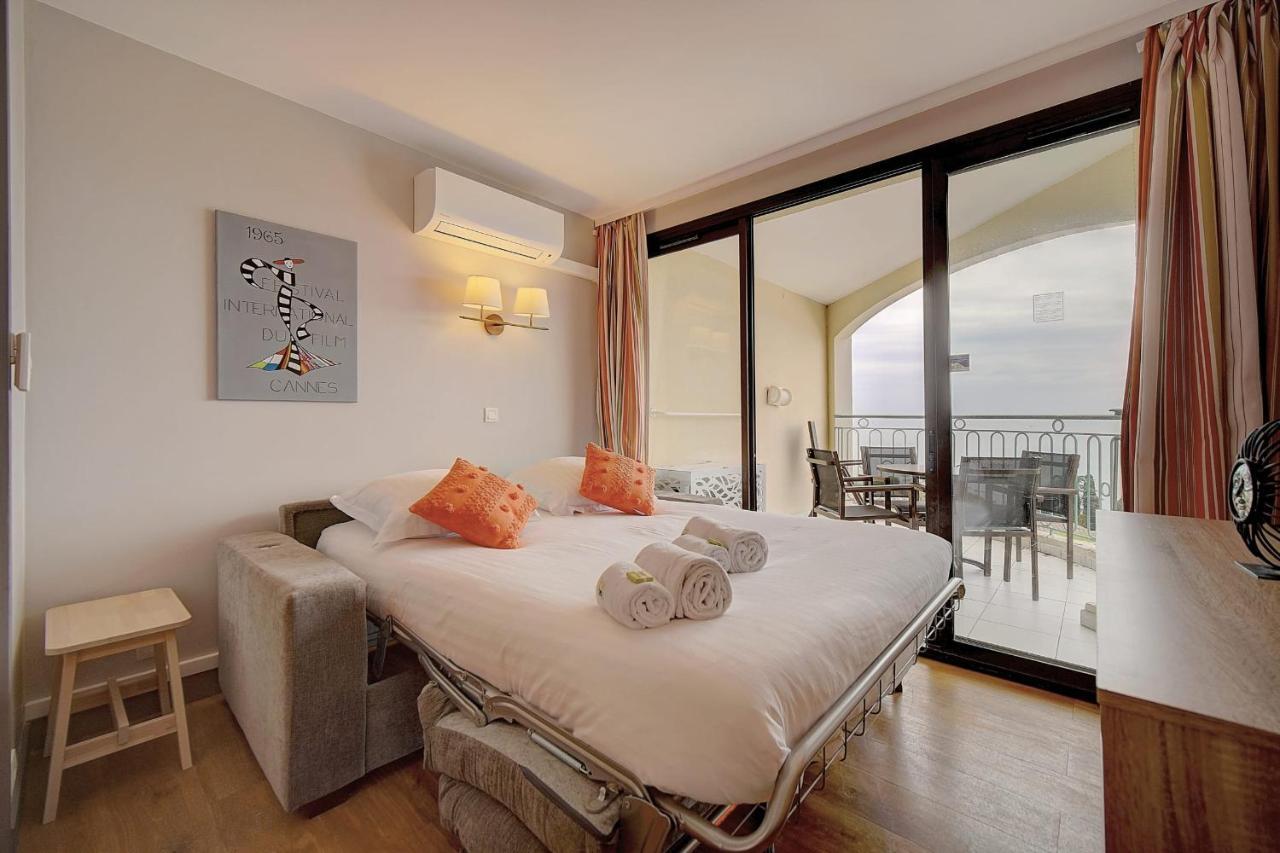Immogroom - 2 Rooms Sea View - Swimming Pool - Terrace - Parking - Ac Cannes Eksteriør billede