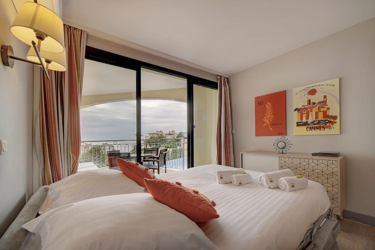 Immogroom - 2 Rooms Sea View - Swimming Pool - Terrace - Parking - Ac Cannes Eksteriør billede
