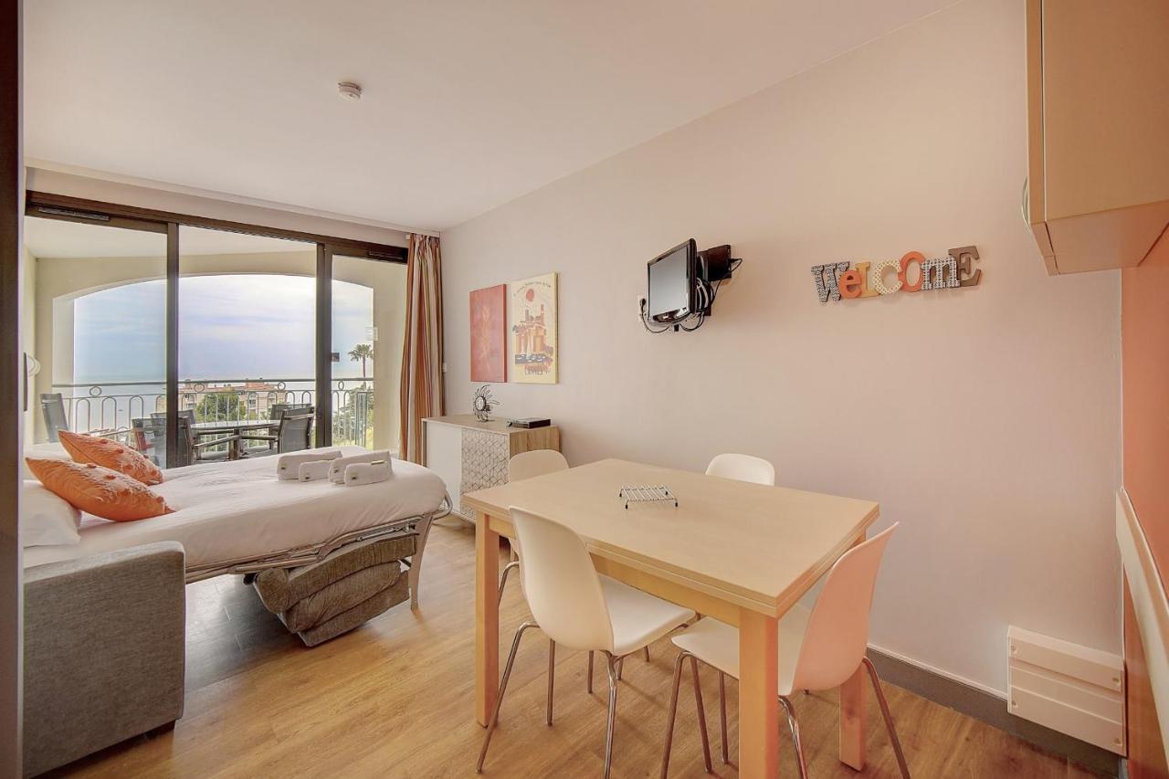 Immogroom - 2 Rooms Sea View - Swimming Pool - Terrace - Parking - Ac Cannes Eksteriør billede