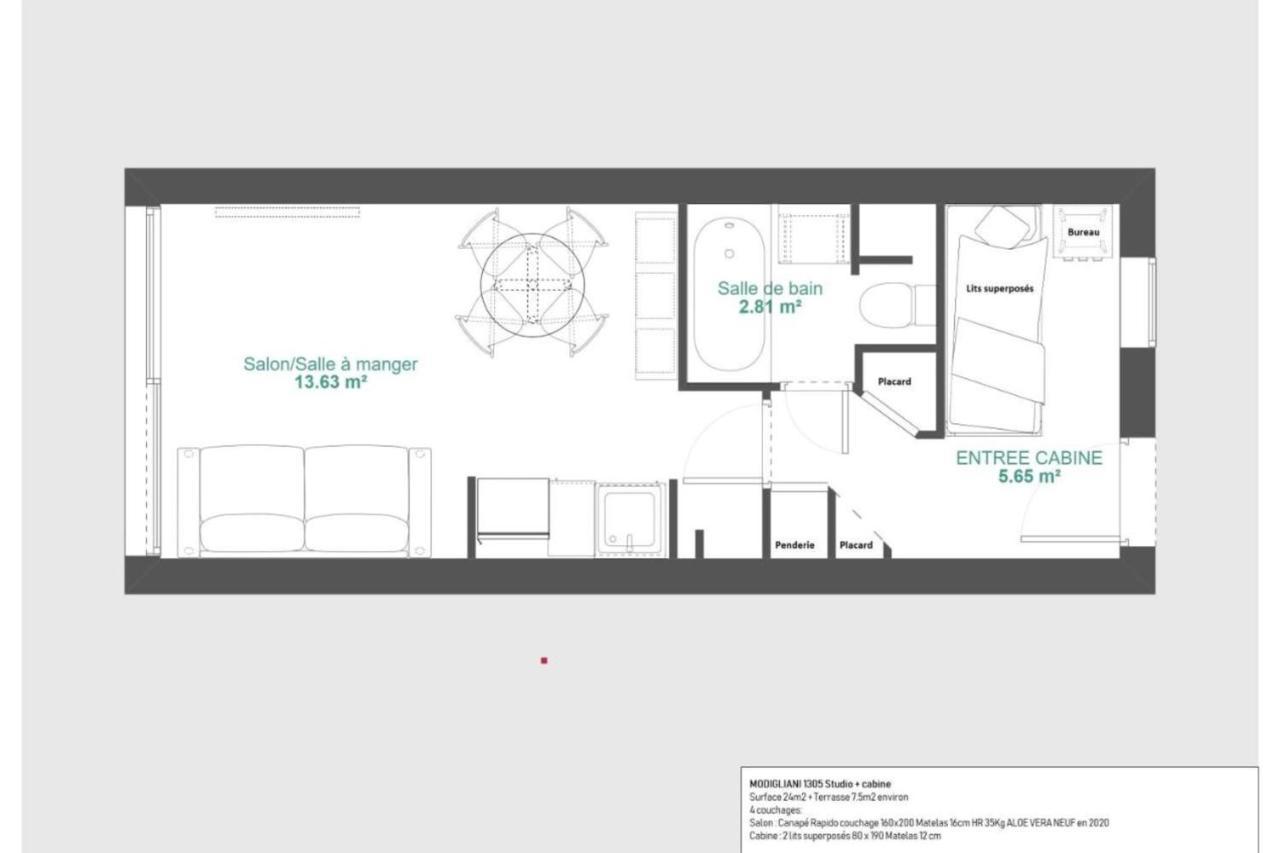 Immogroom - 2 Rooms Sea View - Swimming Pool - Terrace - Parking - Ac Cannes Eksteriør billede
